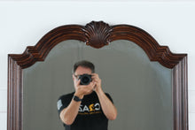 Load image into Gallery viewer, Henredon Folio Fourteen Mahogany Wall Mirror – 48” Tall Arched Vintage Mirror
