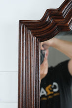Load image into Gallery viewer, Henredon Folio Fourteen Mahogany Wall Mirror – 48” Tall Arched Vintage Mirror
