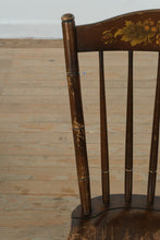 Load image into Gallery viewer, Set of Six Antique L. Hitchcock Stenciled Windsor Dining Chairs with Original Finish
