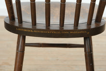 Load image into Gallery viewer, Set of Six Antique L. Hitchcock Stenciled Windsor Dining Chairs with Original Finish
