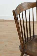 Load image into Gallery viewer, Set of Six Antique L. Hitchcock Stenciled Windsor Dining Chairs with Original Finish
