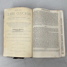 Load image into Gallery viewer, Leather Bound Indexed Teacher’s Bible - John A Dickson - Copyright 1913

