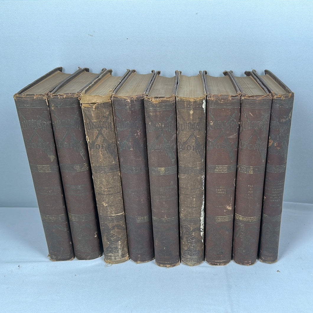 Bulwer’s Works - 9 Book Set - Late 19th Century