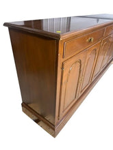 Load image into Gallery viewer, Extra-Long Kittinger Solid Mahogany Buffet / Credenza with Raised Panel Doors
