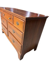 Load image into Gallery viewer, Davis Cabinet Company Solid Cherry Seven-Drawer Dresser with Dental Molding
