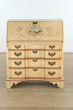 Load image into Gallery viewer, Hand-Decorated Jasper Writing Desk with Crackle Finish
