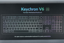 Load image into Gallery viewer, Keychron V6 C1 Mechanical Keyboard Full Size Wired RGB Hot Swap Knob Open Box
