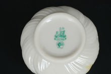 Load image into Gallery viewer, Belleek Ireland Creamer &amp; Sugar Bowl Set – Bow Embossed – Ivory with Pale Yellow Handle
