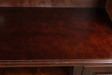 Load image into Gallery viewer, Traditional Dark Wood Entertainment Center TV Wall Unit with Media Storage Made in USA
