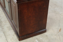 Load image into Gallery viewer, Traditional Dark Wood Entertainment Center TV Wall Unit with Media Storage Made in USA
