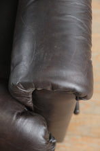 Load image into Gallery viewer, La-Z-Boy Dark Brown Leather Reclining Sofa Couch

