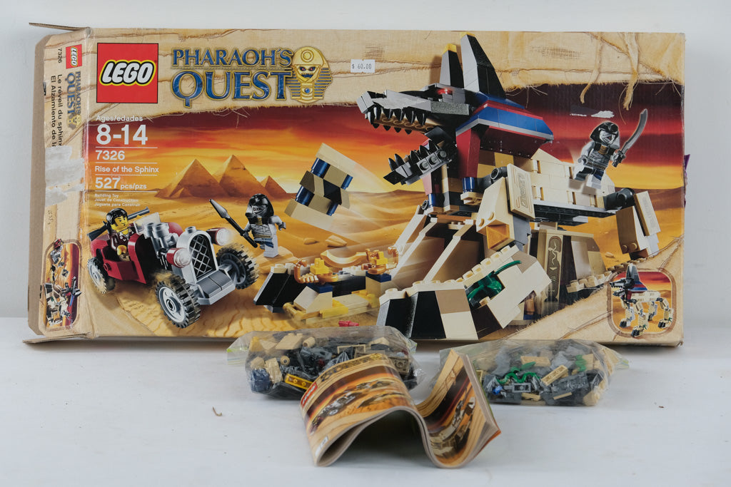 LEGO Pharaoh's Quest 7326 – Rise of the Sphinx – Opened, Used