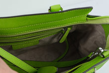 Load image into Gallery viewer, Michael Kors Selma Lime Green Saffiano Leather Satchel Shoulder Bag

