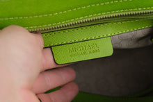 Load image into Gallery viewer, Michael Kors Selma Lime Green Saffiano Leather Satchel Shoulder Bag
