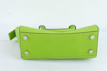 Load image into Gallery viewer, Michael Kors Selma Lime Green Saffiano Leather Satchel Shoulder Bag
