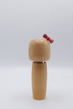 Load image into Gallery viewer, Vintage Japanese Kokeshi Doll Scenic Waterfall Red Bow 7 Inch
