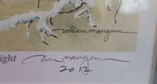 Load image into Gallery viewer, William Mangum Signed Print – &quot;Merry &amp; Bright&quot; (Framed Holiday Cardinal Art – Personalized)
