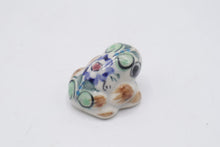 Load image into Gallery viewer, Vintage Tonala Mexico Hand Painted Ceramic Frog Figurine Miniature
