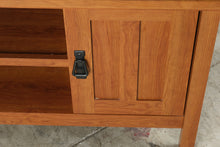 Load image into Gallery viewer, Craftsman Mission Style Media Console with Paneled Cabinet Doors
