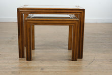 Load image into Gallery viewer, Brandt Nesting Tables with Glass Tops (Set of 2)

