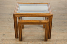 Load image into Gallery viewer, Brandt Nesting Tables with Glass Tops (Set of 2)
