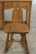 Load image into Gallery viewer, Vintage Arts and Crafts Style Oak Desk and Chair Set

