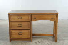 Load image into Gallery viewer, Vintage Arts and Crafts Style Oak Desk and Chair Set
