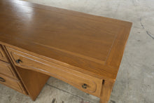 Load image into Gallery viewer, Vintage Arts and Crafts Style Oak Desk and Chair Set
