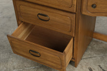 Load image into Gallery viewer, Vintage Arts and Crafts Style Oak Desk and Chair Set
