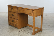 Load image into Gallery viewer, Vintage Arts and Crafts Style Oak Desk and Chair Set
