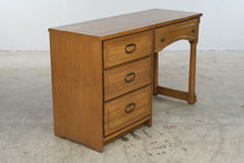 Load image into Gallery viewer, Vintage Arts and Crafts Style Oak Desk and Chair Set
