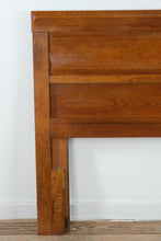 Load image into Gallery viewer, Queen Size Wood Headboard Bed Frame with Paneled Design and Metal Support Frame
