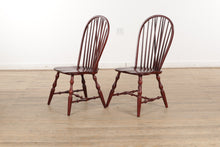 Load image into Gallery viewer, Oak Farmhouse Dining Set - 6 Windsor Chairs - Athol Table Manu
