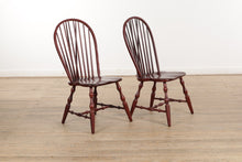 Load image into Gallery viewer, Oak Farmhouse Dining Set - 6 Windsor Chairs - Athol Table Manu
