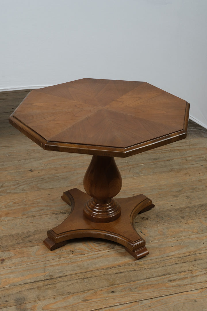 Short Octagon Pedestal Table/ Plant Stand