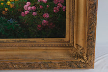 Load image into Gallery viewer, Vintage Joonam Yoon Garden Landscape Oil Painting Framed Canvas 39x50
