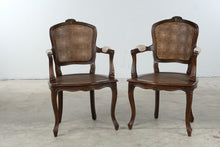 Load image into Gallery viewer, Pair of French Louis XV Style Double Cane Armchairs
