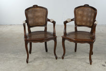 Load image into Gallery viewer, Pair of French Louis XV Style Double Cane Armchairs
