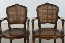 Load image into Gallery viewer, Pair of French Louis XV Style Double Cane Armchairs
