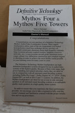 Load image into Gallery viewer, Definitive Technology Mythos Four Main or Surround Tower Speakers (Pair) – With Original Boxes &amp; Packing
