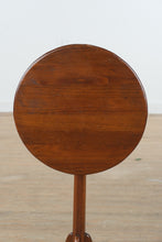 Load image into Gallery viewer, Antique-Style Pedestal Tilt-Top Side Table – Solid Wood Accent Table

