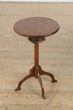 Load image into Gallery viewer, Antique-Style Pedestal Tilt-Top Side Table – Solid Wood Accent Table
