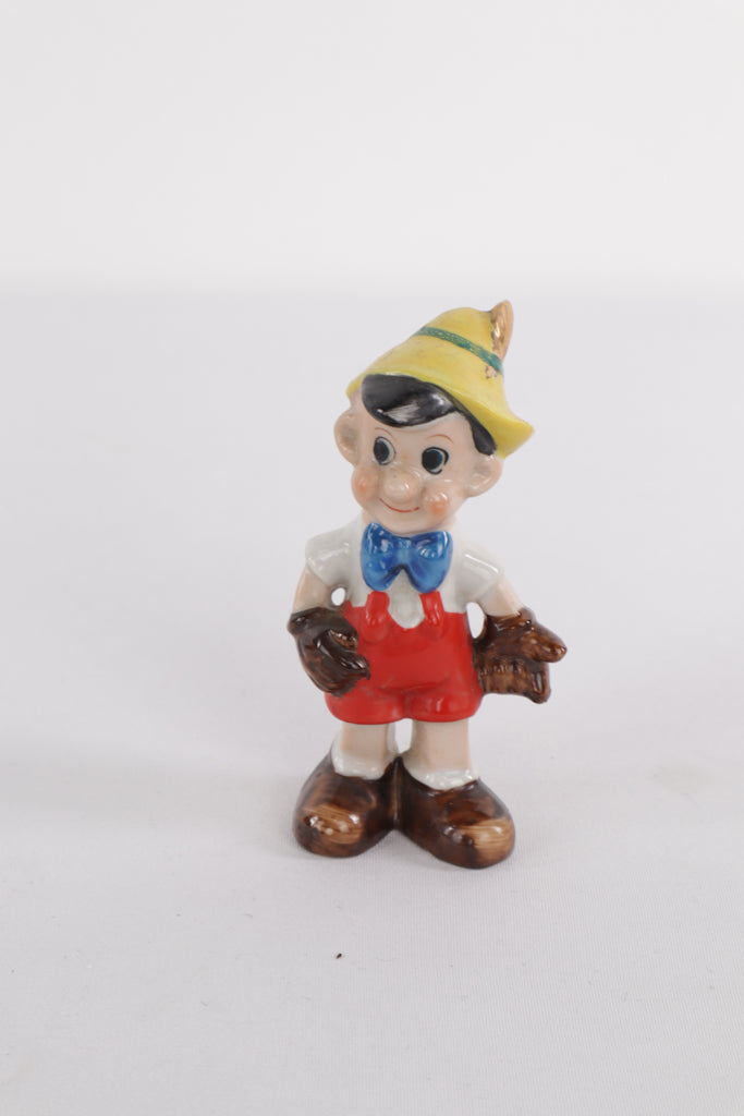 Occupied Japan Pinocchio Figurine – Hand-Painted Porcelain 1940s, 5” Tall
