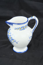 Load image into Gallery viewer, Countryman Ceramics Portugal Hand Painted Blue Floral Pitcher Jug 9"
