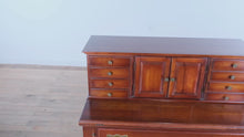 Load and play video in Gallery viewer, Pennsylvania House Solid Cherry Tambour Desk – Exceptional Condition
