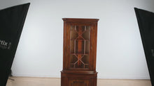 Load and play video in Gallery viewer, Henkel Harris Genuine Mahogany Illuminated Corner China Cabinet – Style 1112 HL
