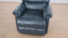 Load and play video in Gallery viewer, La-Z-Boy Navy Blue Leather Rocker Recliner – Plush Comfort &amp; Timeless Style
