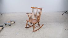 Load and play video in Gallery viewer, Solid Wood Windsor Spindle Back Rocking Chair
