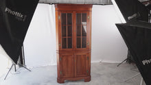 Load and play video in Gallery viewer, Craftique Mahogany Corner Cabinet - OW
