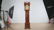 Load and play video in Gallery viewer, Sligh “John Goddard Newport” Grandfather Clock – Handcrafted Cherry Longcase Clock
